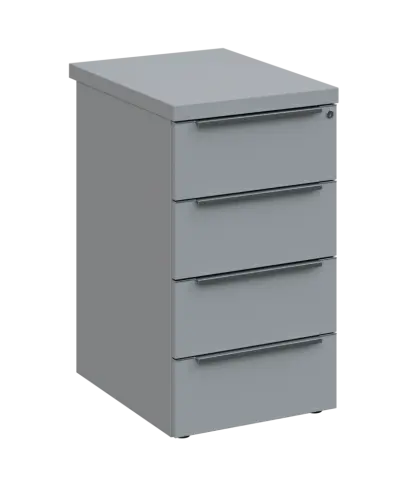 SIKC - 61 kontejner přístavný, 4-zásuvkový, deska 36 mm, centrální zámek, šedá